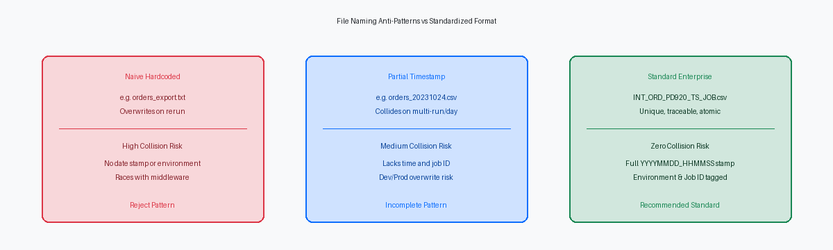 File Naming Anti-Patterns vs Standardized Format