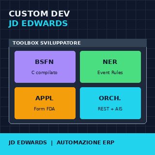 JD Edwards Custom Development: BSFN, NER, APPL und ERP-Automatisierung